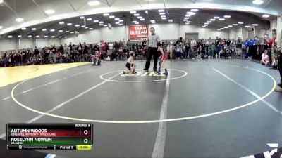 42-44 lbs Round 3 - Roselynn Nowlin, VA Elite vs Autumn Woods, King William Youth Wrestling