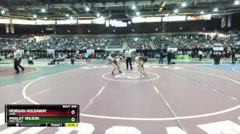 132 lbs Cons. Round 2 - Paisley Wilson, Post Falls vs Morgan Holdaway, Juab