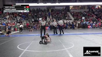 43 lbs 3rd Place Match - Bennett Green, Bourbon County vs Rhett Eckert, Atchison