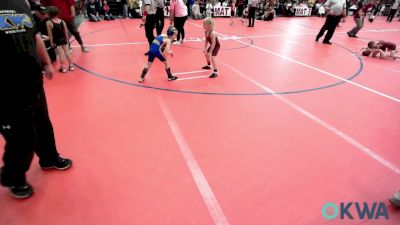 52 lbs Consi Of 8 #2 - Graysen Pierson, Blackwell Wrestling Club vs Rylan Rathgeber, Chaparral Kids Wrestling Club