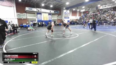 175 lbs Cons. Round 2 - Julian Castro, La Quinta L (La Quinta) vs Alor Mills, Laguna Hills