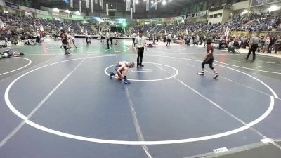 80 lbs Consi Of 16 #2 - Jonovan Gutierrez, Ortega Middle School vs Cole Martinez, Fountain Fort Carson