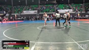 6A 215 lbs Quarterfinal - Jameson Falciani, Hartselle vs Jack Hawkins, Mortimer Jordan HS