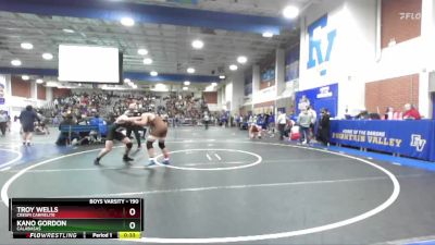 190 lbs Cons. Round 1 - Kano Gordon, Calabasas vs Troy Wells, Crespi Carmelite