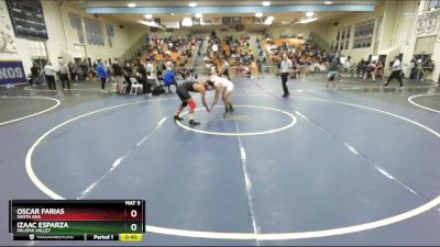 157 lbs Cons. Round 7 - Izaac Esparza, Paloma Valley vs Oscar Farias, Santa Ana