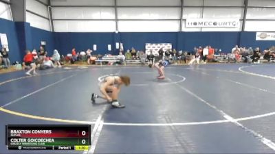 85 lbs Quarterfinal - Colter Goicoechea, Grizzly Wrestling Club vs Braxton Conyers, Suples