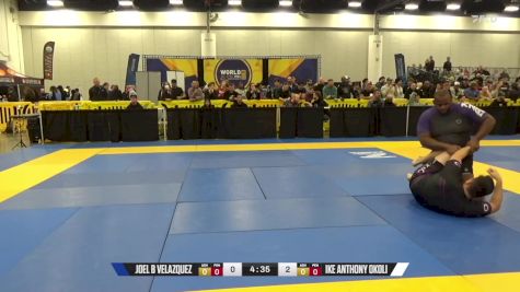 Ike Anthony Okoli vs Joel B Velazquez 2024 World IBJJF Jiu-Jitsu No-Gi Championship