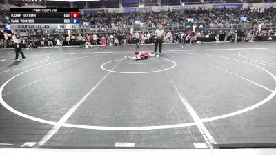 52 lbs Quarterfinal - Kemp Taylor, East Kansas Eagles vs Ivan Torres, Chickasha Youth Wrestling
