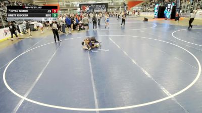 Junior Boys - 120 lbs Champ. Round 1 - Kiyan Simon, Alabama Takedown Academy vs Brett Kiecker, MN Elite Wrestling Club