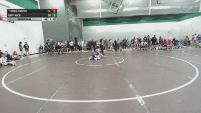 105 lbs Semifinal - Emy Rice, Prodigy Wrestling vs Drea Kruse, NWA