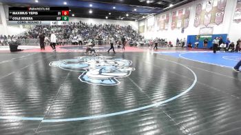 106 Boys Cons. Round 2 - Maximus Yepis, Bonita Vista vs Cole Rivera, Hilltop