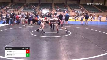 125 lbs 5th Place - Dylan Hayes, South Paulding Junior Spartans Wrestling Club vs Logan Moore, Team Hammerhouse