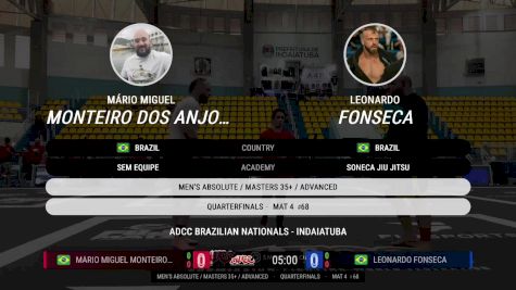 Leonardo Fonseca vs Mário Miguel Monteiro Dos Anjos 2025 ADCC Brazilian Nationals