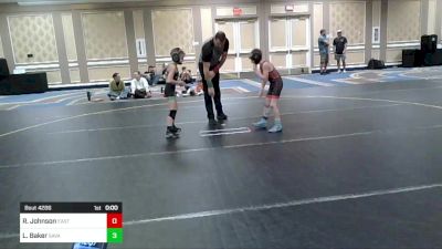 58 lbs Consi Of 4 - Ryddik Johnson, Eastern Oregon Elite vs Liam Baker, Savage House WC