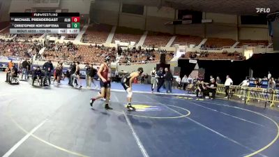 120-D4 Champ. Round 1 - Christopher Honyumptewa, Chinle High School vs Michael Prendergast, American Leadership Academy - Anthem South