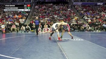 1A-165 lbs 1st Place Match - Kyle Kuboushek, South Winneshiek vs Ryan Groom, North Mahaska