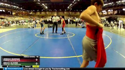 95 lbs Cons. Round 3 - Brock Glover, Tampa Bay Tiger Wrestling vs Joshua Guhman, Scorpion Wrestling Club