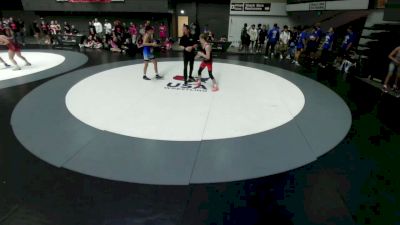 120 lbs Declan Leonard, SAWA - Sacramento Area Wrestling Association vs Elias Pedroza, SDIKWA - San Diego-Imperial Kids Wrestling Association