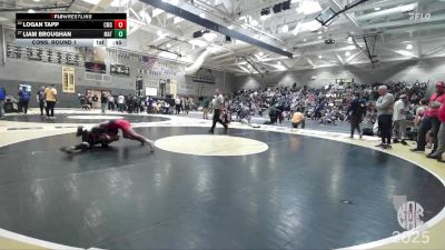 122 lbs Cons. Round 1 - Logan Tapp, Carnegie Middle School vs Liam Broughan, MatTime