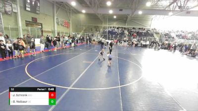 52 lbs 5th Place Match - Bexon Neibaur, East Idaho Elite vs Johnathan Schrenk, Brothers Of Steel