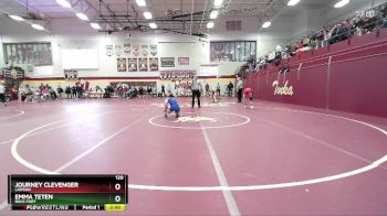 120 lbs Quarterfinal - Journey Clevenger, LAWSON vs Emma Teten, ROCK PORT