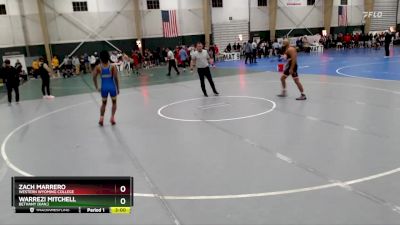 133 lbs Cons. Round 1 - Zach Marrero, Western Wyoming College vs Warrezi Mitchell, Bethany (Kan.)