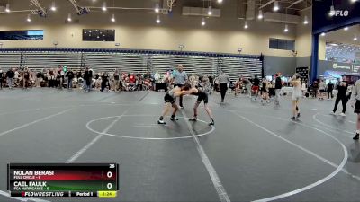 76 lbs Round 7 (8 Team) - Cael Faulk, FCA Hurricanes vs Nolan Berasi, Full Circle