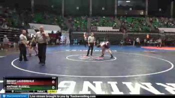 220 lbs Champ. Round 1 - Nathan Russell, Susan Moore Hs vs Brody Lauderdale, Oak Grove