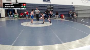 105 lbs Round 3 - Jalen Valencia, Cougar Wrestling Club vs Cypris Hurst, FLIGHT - Vallivue Wrestling