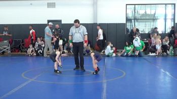 43 lbs Consi Of 8 #1 - Knox Shiver, Foundation Wrestling vs Jude McFarland, UNATTACHED