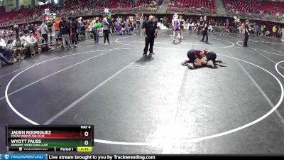 140 lbs Cons. Round 2 - Wyott Fauss, Sargent Wrestling Club vs Jaden Rodriguez, Cozad Wrestling Club