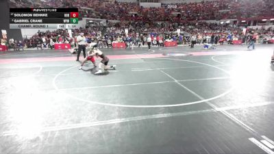 120 lbs Champ. Round 1 - Solomon Behnke, Hortonville vs Gabriel Crane, Whitewater Youth Wrestling