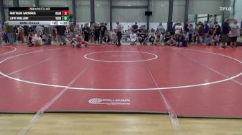 100 lbs Semifinal - Nathan Morris, Roaring Spring vs Levi Miller, York