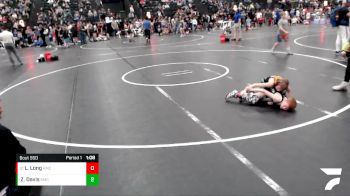 71-78 lbs Cons. Round 2 - Lane Long, Kearney Matcats vs Zechariah Davis, Fillmore Central