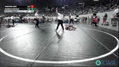 46 lbs Final - Kashton Legg, Keystone Kids Wrestling Club vs Rodrick Waitkus, Team Tulsa Wrestling Club