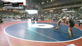 4A 138 lbs Quarterfinal - James Harris, DOVER HIGH SCHOOL vs Tyler Knatcal, Southside Charter