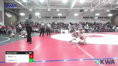 58 lbs Quarterfinal - Tyce Bush, Skiatook Youth Wrestling vs Kaiden Candy, Sperry Wrestling Club