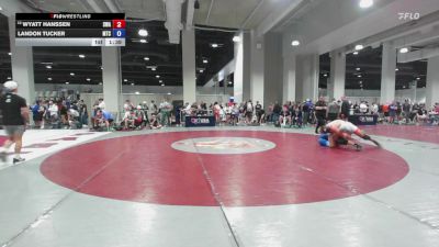 92 lbs Champ. Round 1 - Wyatt Hanssen, Sanderson Wrestling Academy vs Landon Tucker, M2 Training Center