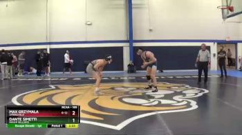 165 lbs Cons. Round 4 - Dante Simetti, Roger Williams vs Max Grzymala, Springfield