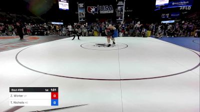 144 lbs Rnd Of 128 - Zane Winter, UT vs Taryn Nichols, MO