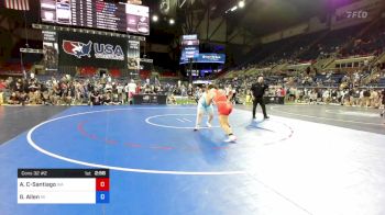 200 lbs Cons 32 #2 - Ariana Cavero-Santiago, Washington vs Gabriella Allen, Michigan