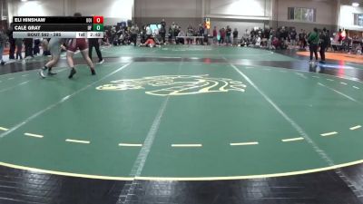 285 lbs Cons. Round 3 - Cale Gray, University Of Indianapolis vs Eli Hinshaw, University Of Indianapolis
