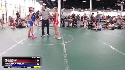 101-110 lbs Round 2 - Ana Zeigler, Smittys Barn vs Francesca DaSilva, Validus