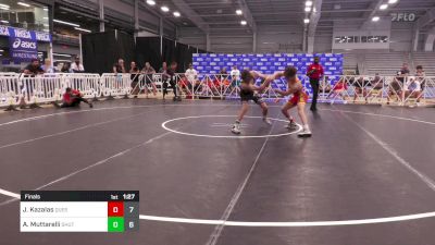 132 lbs Final - Jack Kazalas, Quest School Of Wrestling Gold vs Anthony Muttarelli, Team Shutt Mutts