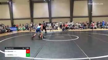 100 lbs Prelims - Brek Downer, Hornets Wrestling Club vs JACOB HENKEL, Franklin County Youth Wrestling