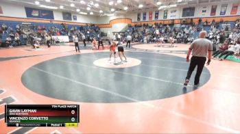 184 lbs 7th Place Match - Gavin Layman, Ohio Northern vs Vincenzo Corvetto, Roanoke