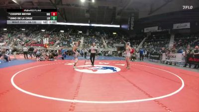 3A-132 lbs Quarterfinal - Cooper Meyer, Wheatland vs Dino De La Cruz, Lovell