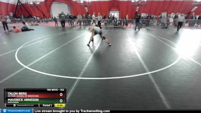 132 lbs Cons. Round 5 - Maverick Arneson, Wisconsin vs Talon Berg, Victory School Of Wrestling