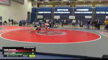 125 lbs 1st Place Match - Kase Mauger, Utah Valley-Unattached vs Eddie Flores, CA State University Bakersfield