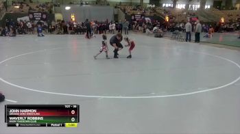 35 lbs Quarterfinal - John Harmon, Ground Zero Wrestling vs Waverly Robbins, Bison Takedown Club